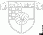 Emblème de Göztepe Spor Kulübü, club de sport dont le siège est dans le district de Güzelyalı de la métropolitaine ville de Smyrne, İzmir en turc, situé dans la côte de la mer Égée