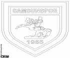 Logo de Samsunspor Kulübü Derneği, club de football de Samsun, ville avec un grand port de la mer Noire, la capitale de la province de Samsun, sur la côte nord de la Turquie