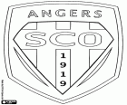 Emblème de Angers Sporting Club de l’Ouest, également connu sous le nom Angers SCO, club de football basé dans la ville d’Angers, dans l’ouest de la France. Angers est le chef-lieu du département de Maine-et-Loire