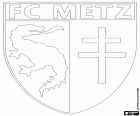 Insigne du Football Club de Metz, club de football basé dans la ville de Metz en Lorraine. Metz était la capitale de la Lorraine, la région ancienne, est aujourd'hui la capitale du département de la Moselle