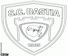 Insigne du Sporting Club de Bastia, club de football basé à Bastia, ville située dans le nord de l’île de Corse