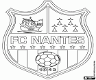 Logo de Football Club de Nantes, club de football basé à Nantes, capitale de la région Pays de la Loire, à l’ouest de la France