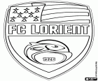 Logo de Football Club Lorient-Bretagne Sud, club de football basé à Lorient, ville portuaire de la Bretagne, dans le nord-ouest de la France