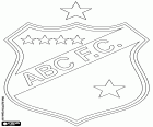 Insigne de ABC Futebol Clube, club de football de Ribeira, un quartier de la ville de Natal, capitale de l’état de Rio Grande do Norte, dans la région nord-est du Brésil
