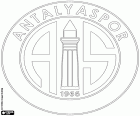 Emblème de Antalyaspor Kulübü, club de football basé à Antalya, ville située sur la côte méditerranéenne du Sud-Oueste de Turquie et capitale de la province du même nom