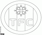 Emblème du Toulouse Football Club, TFC, club de football basé à Toulouse, ville dans le sud de la France et le chef-lieu du département de la Haute-Garonne