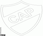 Bouclier du Club Atlético Platense, club de sport basée en Floride, une banlieue résidentielle de Buenos Aires. Le surnom du club est los Calamares, les calmars