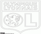 Insigne de l’Olympique lyonnais, OL, club de football basé à Lyon, la troisième ville plus peuplée de France. Lyon situé dans le centre-est de la France est la capitale de la région Auvergne-Rhone-Alpes