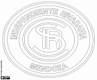 Logo du Club Sportivo Independiente Rivadavia, club de football basé à Mendoza, ville à l’ouest de l’Argentine et la capitale de la province du même nom