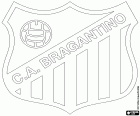 Insigne du Clube Atlético Bragantino, club de football basé à Bragança Paulista, ville de l’état de São Paulo, dans le Sud-Est du Brésil