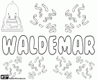 Waldemar, nom masculin d’origine germanique, variante de Valdemar, nom utilisé dans plusieurs langues : portugais, allemand, polonais et langues scandinaves comme les suédois, danois et norvégien