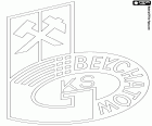 Bouclier de Górniczy Klub Sportowy Bełchatów, GKS Belchatow, club de football basé à Bełchatów, ville du Voïvodie de Łódź dans la zone centrale de la Pologne