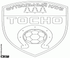 Emblème du FK Tosno, club de football basé à Tosno, commune aux abords de la rivière Tosna, centre administratif du district Tosnenski de l’Oblast de Léningrad