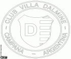 Insigne du Club Villa Dálmine, club de football basé à Dalmine, quartier de la ville de Campana, dans la province de Buenos Aires