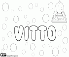 Vitto, diminutif utilisé pour les noms d’origine italienne comme Vittorio, Vittore et Vittoriano, également utilisé pour les noms féminins équivalents