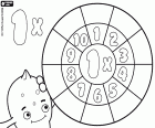 Pour résoudre avec Pypus la roue de la multiplication par 1. Table de multiplication 1 au format de roue sans solutions