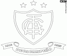 Emblème de l’Amérique Futebol Clube, appelée America Mineiro, club de football dont le siège est à Belo Horizonte, capitale de l’état du Minas Gerais au sud-est du Brésil