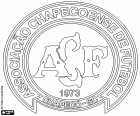 Insigne de l’Associação Chapecoense de Futebol, club de football ayant son siège à Chapecó, ville à l’intérieur de l’état de Santa Catarina, situé à plus de 600 km à l’ouest de Florianópolis