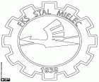 Logo du FKS Stal Mielec, Fabryczny Klub Sportowy Stal Mielec, club de football basé à Mielec, ville de la SVoïvodie des Basses-Carpates, en le sud-est de Pologne