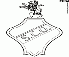 Logo du Sporting Clube Olhanense, club de football dont le siège est à Olhão, ville portuaire dédiée à la pêche dans le District de Faro, dans l’Algarve dans le sud du Portugal