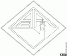 Insigne de l’Associação Académica de Coimbra, club de football basé à Coimbra, ville historique au bord de la rivière Mondego, célèbre pour son université et capitale du District de Coimbra, dans la région du Centro de Portugal