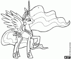 La princesse Celestia est la princesse du soleil, le souverain de la Royaume magique d’Equestria, Mon petit poney