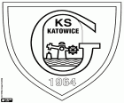 Logo du GKS Katowice, Górniczy Klub Sportowy Katowice, club de football dont le siège est dans la ville de Katowice, capitale de la voïvodie de Silésie dans le sud de la Pologne