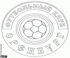 Insigne du FK Orenbourg, club de football basé à Orenbourg, ville dans le district fédéral de Volga dans la région de l’Oural, la capitale de l’oblast d’Orenbourg. La ville d’Orenbourg est situé dans le sud de la Russie près de 1500 km de Moscou et environ 90 km de la frontière avec le Kazakhstan