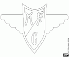 Bouclier de Moreirense Futebol Clube, club de football ayant son siège à Moreira de Cónegos, commune du Nord du Portugal, dans le District de Braga