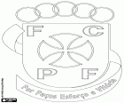Insigne de Futebol Clube Paços de Ferreira, club de football dont le siège est à Paços de Ferreira, ville de l’arrondissement de Porto dans la région du Nord du Portugal