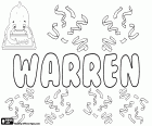 Warren, nom d’origine anglaise pour garçon, dérivé de la même nom de famille anglais, Warren