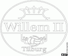 Logo de Willem II, club de football basé à Tilburg, ville du sud des Pays-Bas, dans la province du Brabant-septentrional. Le roi Guillaume II était un grand bienfaiteur de la ville de Tilburg et le nom du Club de football est en son honneur
