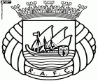Logo de Rio Ave Futebol Clube, club de football basé à Vila do Conde, ville dans le District de Porto, dans le nord du Portugal