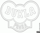 Logo du club de football de Dukla Prague, Fotbalový Klub Dukla Praha, basé à Dejvice, un quartier dans la ville de Prague, la capitale de la République tchèque