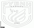 Emblème du FK Rubin Kazan, Futbolny klub Rubin Kazan, club de football dont le siège est à Kazan, ville sur les rives de la Volga, dans le centre-est de la Russie européenne. Kazan est la plus grande ville et la capitale de la République du Tatarstan