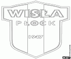 Logo de Wisła Płock, club basé à Płock, ville sur les rives de la Vistule, dans la voïvodie de Mazovie, au centre de la Pologne