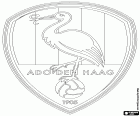 Bouclier de Alles Door Oefening Den Haag, ADO Den Haag, club de football ayant son siège à la Haye, ville de la côte ouest des pays-bas et de la capitale de la province de Hollande-Méridionale. La Haye est le siège du gouvernement néerlandais, le centre administratif du pays et la troisième plus grande ville des pays-bas