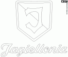 Logo du Jagiellonia Białystok, club de football dont le siège est à Białystok, ville située au nord-est de la Pologne, à quelque 60 km de la frontière avec la Biélorussie, est la capitale de la Voïvodie de PodlachieVoivodeship