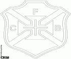 Bouclier de Clube de Futebol Os Belenenses, club de football dont le siège est à Santa Maria de Belém, plus connu comme Belém, quartier situé dans le sud de Lisbonne, la capitale portugaise