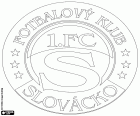 Insigne de la 1. FC Slovácko, Fotbalový Klub Slovácko, club de football basé à Uherské Hradiště, ville proche de la frontière de la Slovaquie, dans la région de la Moravie, dans le sud-est de la République tchèque
