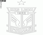 Emblème du KKS Lech Poznań, Kolejowy Klub Sportowy Lech Poznań SA, club de football basée à Poznan, ville sur les rives du fleuve Varta dans le centre-ouest de la Pologne et la capitale de la voïvodie de Grande-Pologne. Poznan est l’une des plus anciennes villes du pays