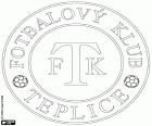 Logo du FK Teplice, club de football basé à Teplice, ville située près de la frontière avec l’Allemagne, dans la région historique de Bohême, dans le nord-ouest de la République tchèque. Teplice est une importante station thermale