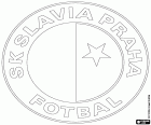 Insigne du Slavia Prague, Sportovní klub Slavia Praha Fotbal AS, club de football dans un club sportif dont le siège est à Prague, la ville plus peuplée et la capitale de la République tchèque