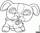 Un chien en peluche, dans le Littlest Pet Shop de Hasbro se trouve tous les types d’animaux jouet