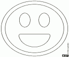 Smiley est le personnage le plus populaire dans le monde d’émoticônes. Dans ce Coloriage, nous voyons lui souriant avec la bouche ouverte