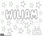 Wiliam, nom pour garçon, variante du nom anglais William