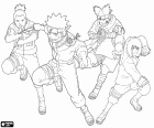 Naruto ainsi que d’autres personnages du célèbre anime manga