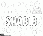 Shabib, nom musulman d’origine arabe pour garçon, variante de Shabeeb