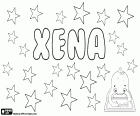 Xena, nom de jeune fille, variante de Xenia