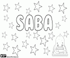 Saba, prénom masculin populaire en Géorgie, variante de Sava, nom d’origine slave. Saba, variante de Sabas et Sabbas, nom d’origine grecque qui vient de l’hébreu. Saba, prénom féminin d’origine arabe. Saba, variante de Sabina, nom de jeune fille